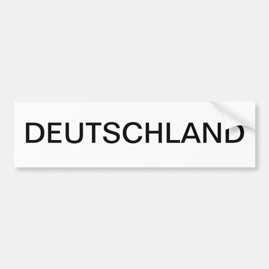 AUTOCOLLANT DE VOITURE LE DEUTSCHLAND (Devant)