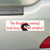 Autocollant De Voiture Le Dragon arrive (En voiture)