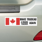 Autocollant De Voiture Le drapeau canadien fait de Trudeau un professeur  (En voiture)