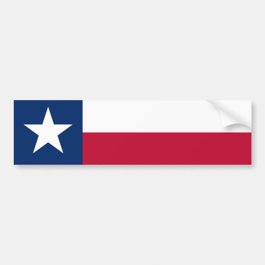 Autocollant De Voiture Le drapeau de l'Etat Lone Star (Devant)