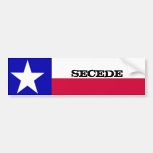 Autocollant De Voiture Le drapeau du Texas font cécession l'autocollant