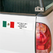 Autocollant De Voiture Le drapeau mexicain, SUIS NON SEULEMENT MOI ME (Sur camion)