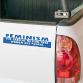 Autocollant De Voiture le féminisme (Sur camion)