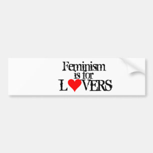 Autocollant De Voiture Le féminisme est pour des amants