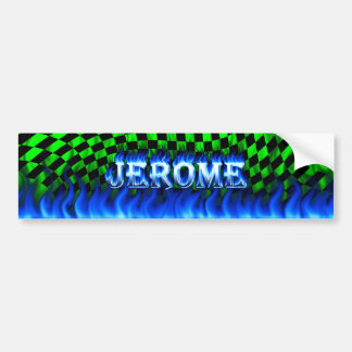 Autocollant De Voiture Le feu de Jerome et conception bleus d'adhésif