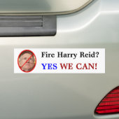 Autocollant De Voiture Le feu Harry Reid ? , OUI, NOUS POUVONS ! (En voiture)