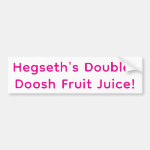 Autocollant De Voiture Le Fruit Double-Doosh d'Hegseth par Artjunkhaus