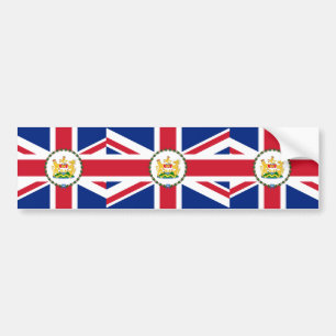Autocollant De Voiture Le Gouverneur drapeau de Hong Kong, Chine