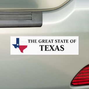 Autocollant De Voiture Le Grand État Du Texas