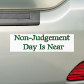 Autocollant De Voiture Le jour de Non-Jugement est près (En voiture)