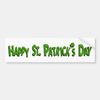 Autocollant De Voiture Le jour de St Patrick heureux