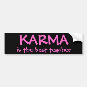 Autocollant De Voiture Le KARMA, est le meilleur professeur