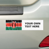 AUTOCOLLANT DE VOITURE LE KENYA (En voiture)