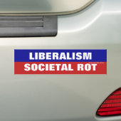 Autocollant De Voiture Le libéralisme est une racine sociale (En voiture)