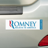 Autocollant De Voiture Le logo de Mitt Romney croient en adhésif pour (En voiture)