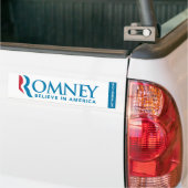 Autocollant De Voiture Le logo de Mitt Romney croient en adhésif pour (Sur camion)
