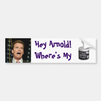 Autocollant De Voiture Le lubrifiant anal d'Arnold