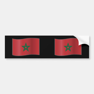 Autocollant De Voiture Le Maroc ondulant, Maroc