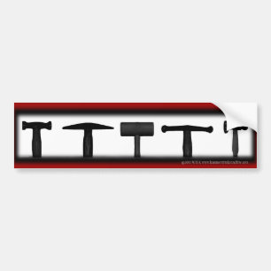 Autocollant De Voiture Le marteau ombrage Bumpersticker