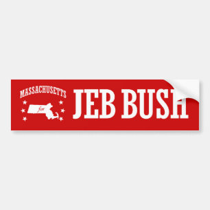 AUTOCOLLANT DE VOITURE LE MASSACHUSETTS POUR JEB BUSH