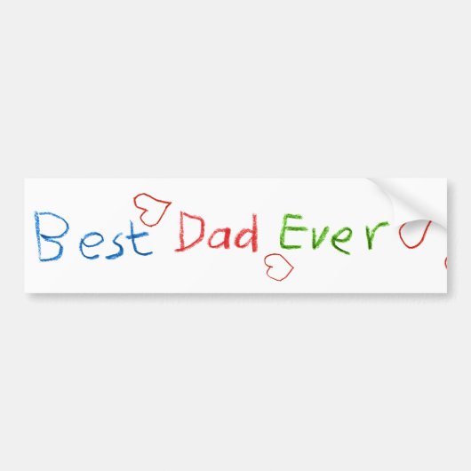 Autocollant De Voiture Le meilleur papa jamais (Devant)