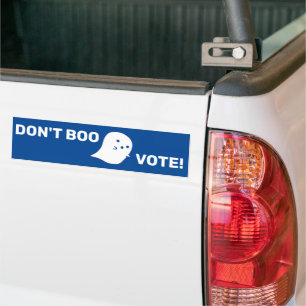 Autocollant De Voiture Le mignon fantôme ne bouge pas, votez ! Auto-coll