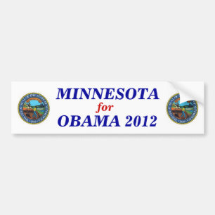 Autocollant De Voiture Le Minnesota pour l'autocollant 2012 d'Obama