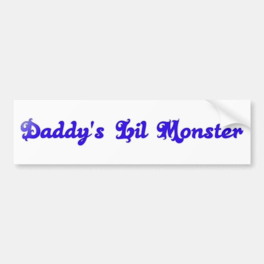 Autocollant De Voiture le monstre de daddy (Devant)