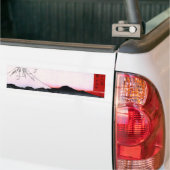 Autocollant De Voiture Le mont Fuji et oiseaux au Japon circa des 1800s (Sur camion)