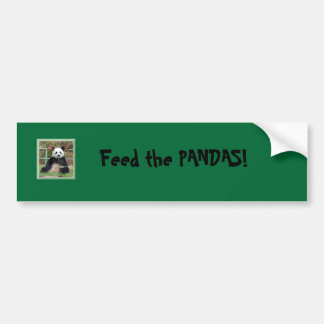 Autocollant De Voiture le panda, alimentent les PANDAS !