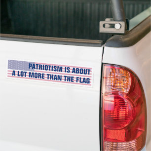 Autocollant De Voiture Le patriotisme est bien plus que le drapeau améric