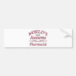 Autocollant De Voiture Le pharmacien le plus impressionnant du monde