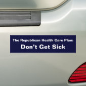 Autocollant De Voiture Le plan républicain de soins de santé : , Ne (On Car)