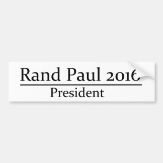 Autocollant De Voiture Le Président 2016 de Paul de couche-point