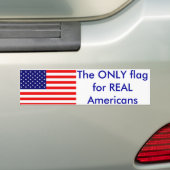 Autocollant De Voiture Le seul drapeau (En voiture)