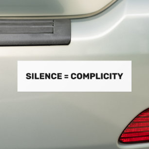 Autocollant De Voiture Le silence est égal à la complexité, arrêter la ha