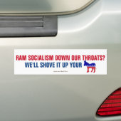 Autocollant De Voiture Le socialisme à la traîne (En voiture)
