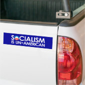Autocollant De Voiture Le socialisme est UnAmerican (Sur camion)