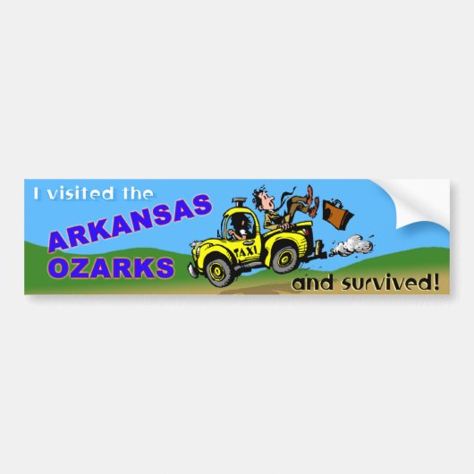 Autocollant De Voiture Le survivant de visiteur de l'Arkansas (Devant)