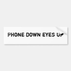 Autocollant De Voiture Le téléphone observe vers le bas