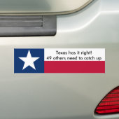 Autocollant De Voiture Le Texas l'a droit ! (En voiture)