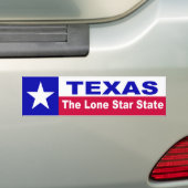 Autocollant De Voiture Le TEXAS, l'état solitaire d'étoile (En voiture)