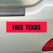 AUTOCOLLANT DE VOITURE LE TEXAS LIBRE (En voiture)
