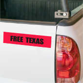 AUTOCOLLANT DE VOITURE LE TEXAS LIBRE (Sur camion)