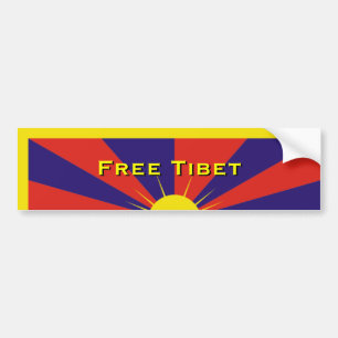Autocollant De Voiture Le Thibet libre