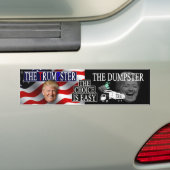 AUTOCOLLANT DE VOITURE LE TRUMPSTER/DÉCHARGE (LE CHOIX EST FACILE) (En voiture)