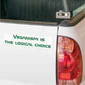 Autocollant De Voiture Le Veganism est une étape évolutionnaire obstinée (Sur camion)