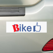 Autocollant De Voiture Le vélo aiment (En voiture)