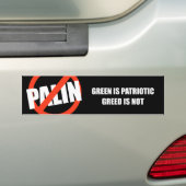 Autocollant De Voiture Le vert est patriotique. L'avidité n'est pas (En voiture)