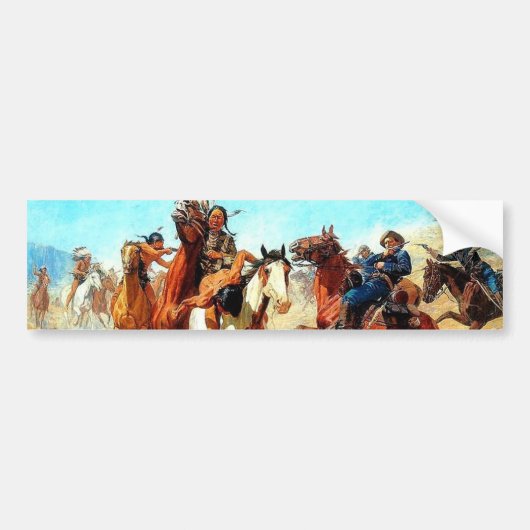 Autocollant De Voiture Le vieil ouest (Devant)